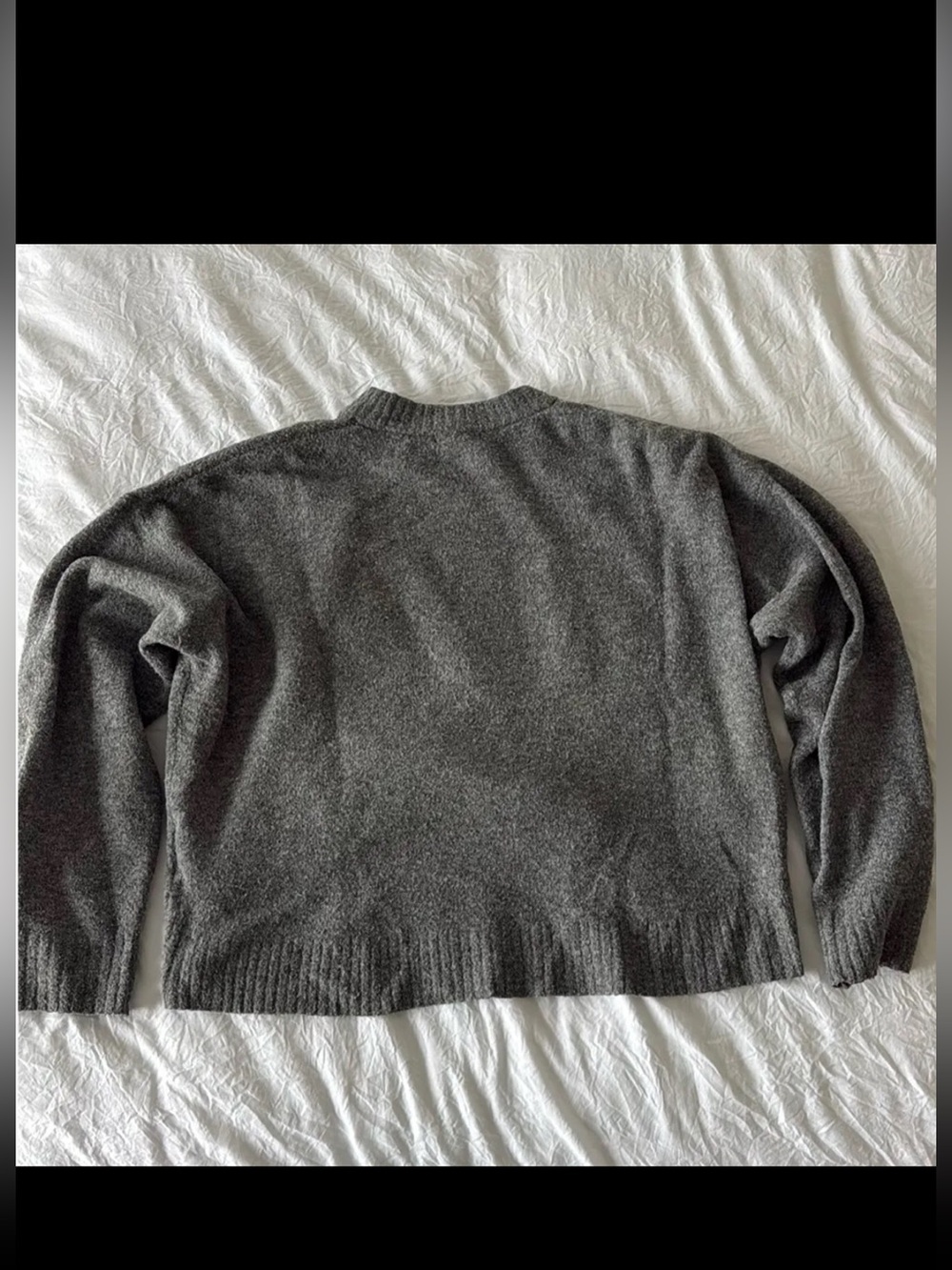 H&M Gray Cropped Knit Sweater - Picture 3 of 4